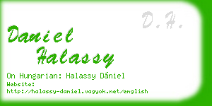 daniel halassy business card