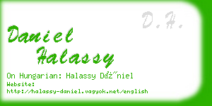 daniel halassy business card